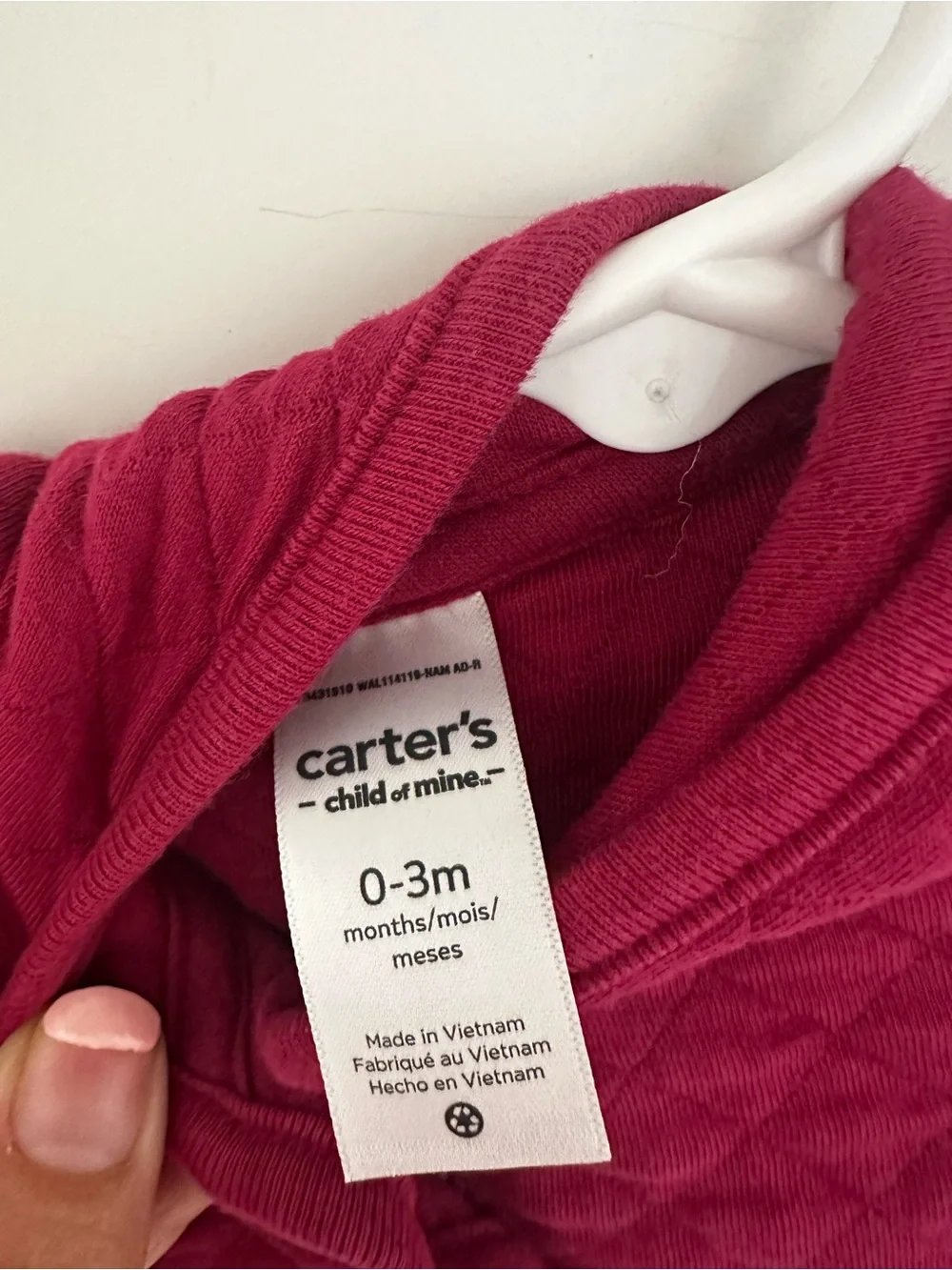 Carter's Quilted Hooded Puffer Jacket - Raspberry Pink